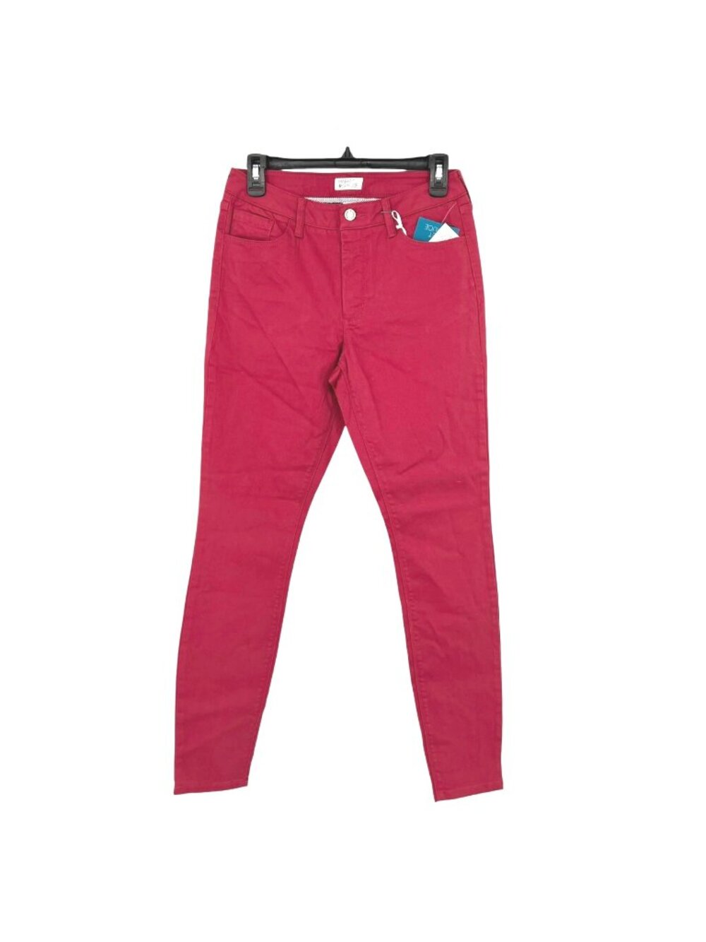Market & Spruce Preppy Flat Front Slim Mid Rise Pants Dark Salmon Size 10 NWT